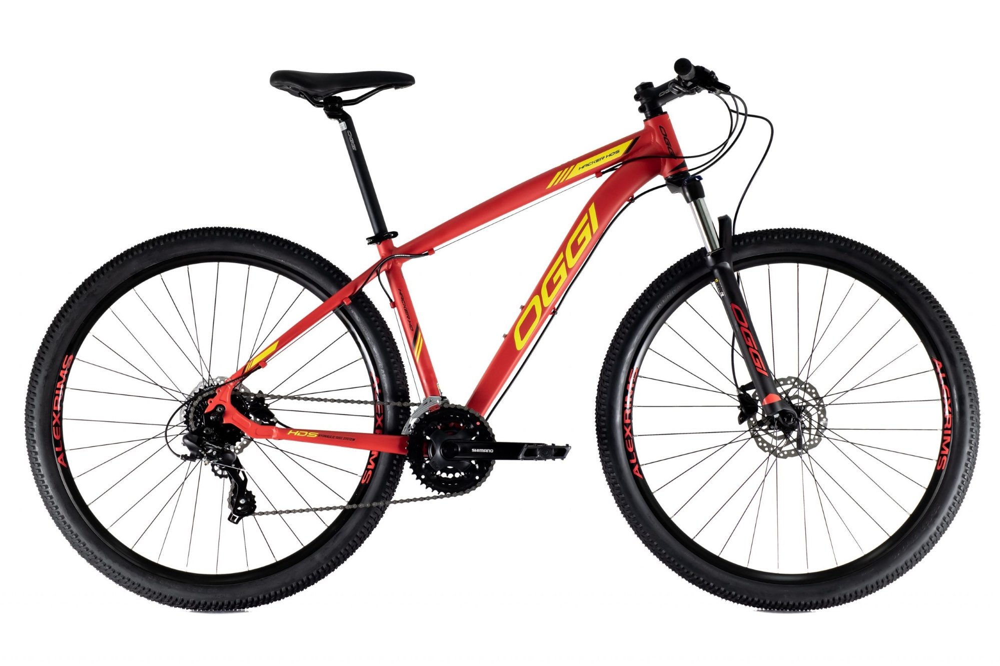 Oggi Hacker HDS Vermelho, Amarelo - Dárien Bike Shop