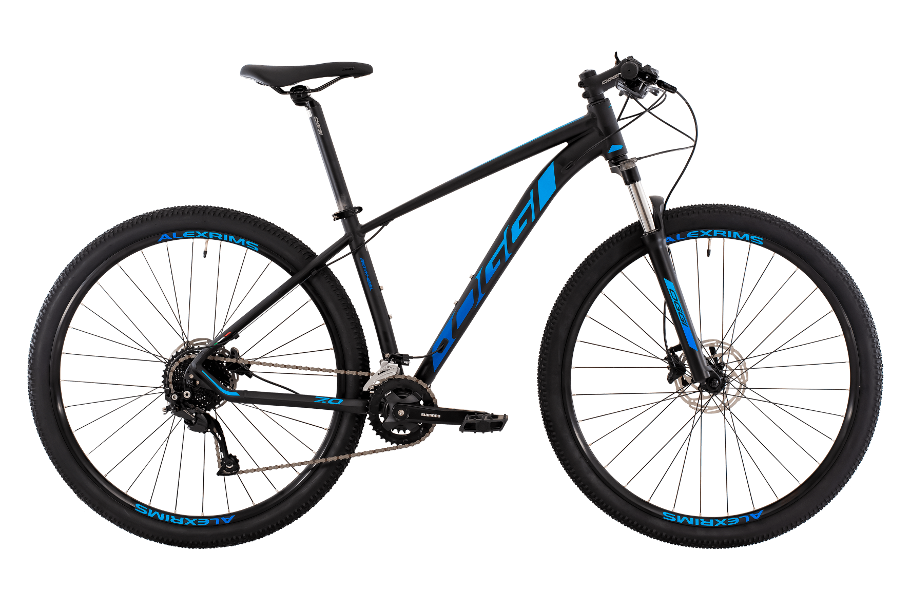 Bicicleta Oggi Big Wheel 7.0 Preto e Azul