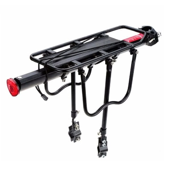 Bagageiro de Bicicleta Traseiro para Canote Alforge Freio Disco