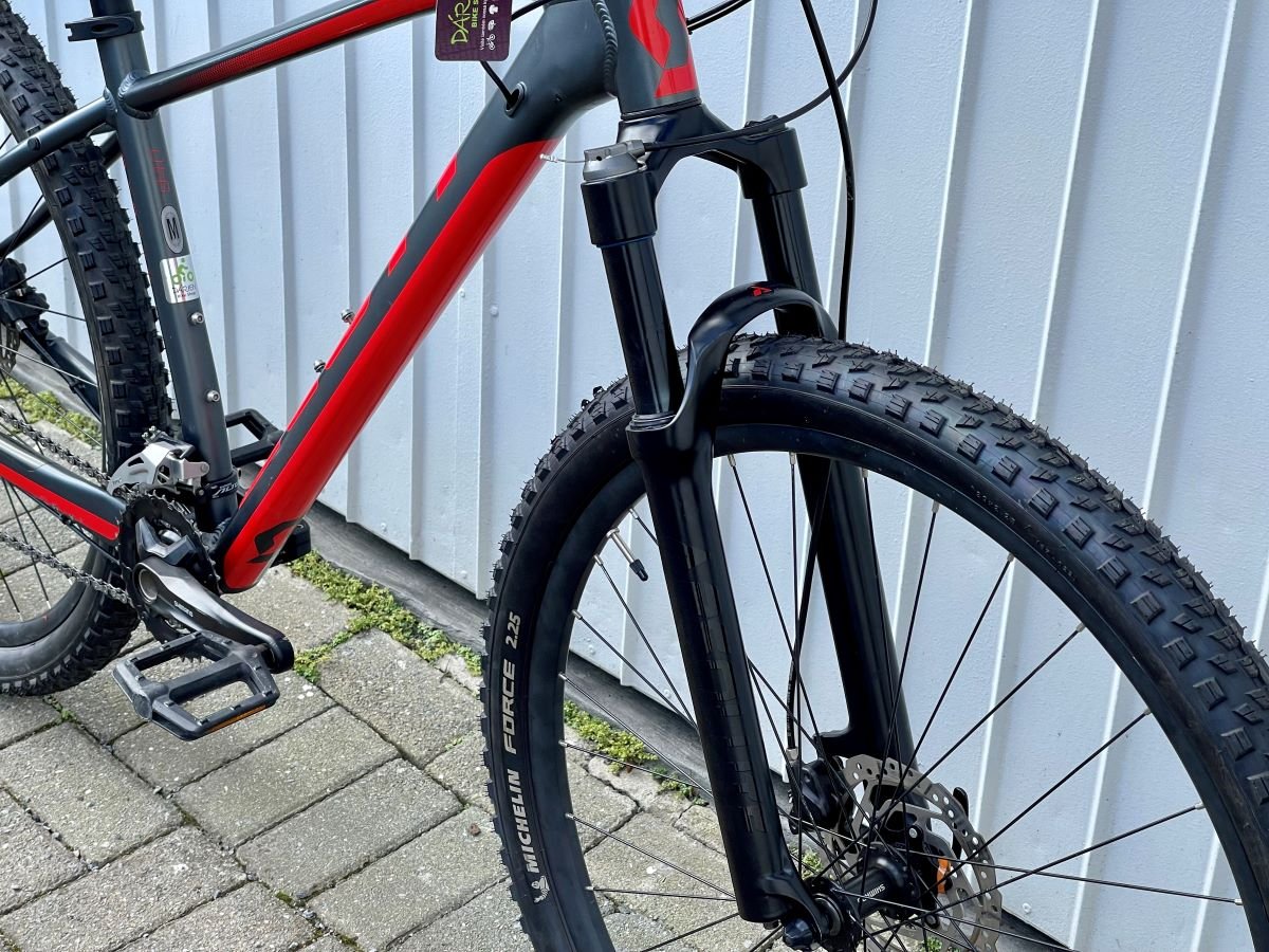 Scott Aspect 940 18V T.M Cinza e Vermelho - Dárien Bike Shop