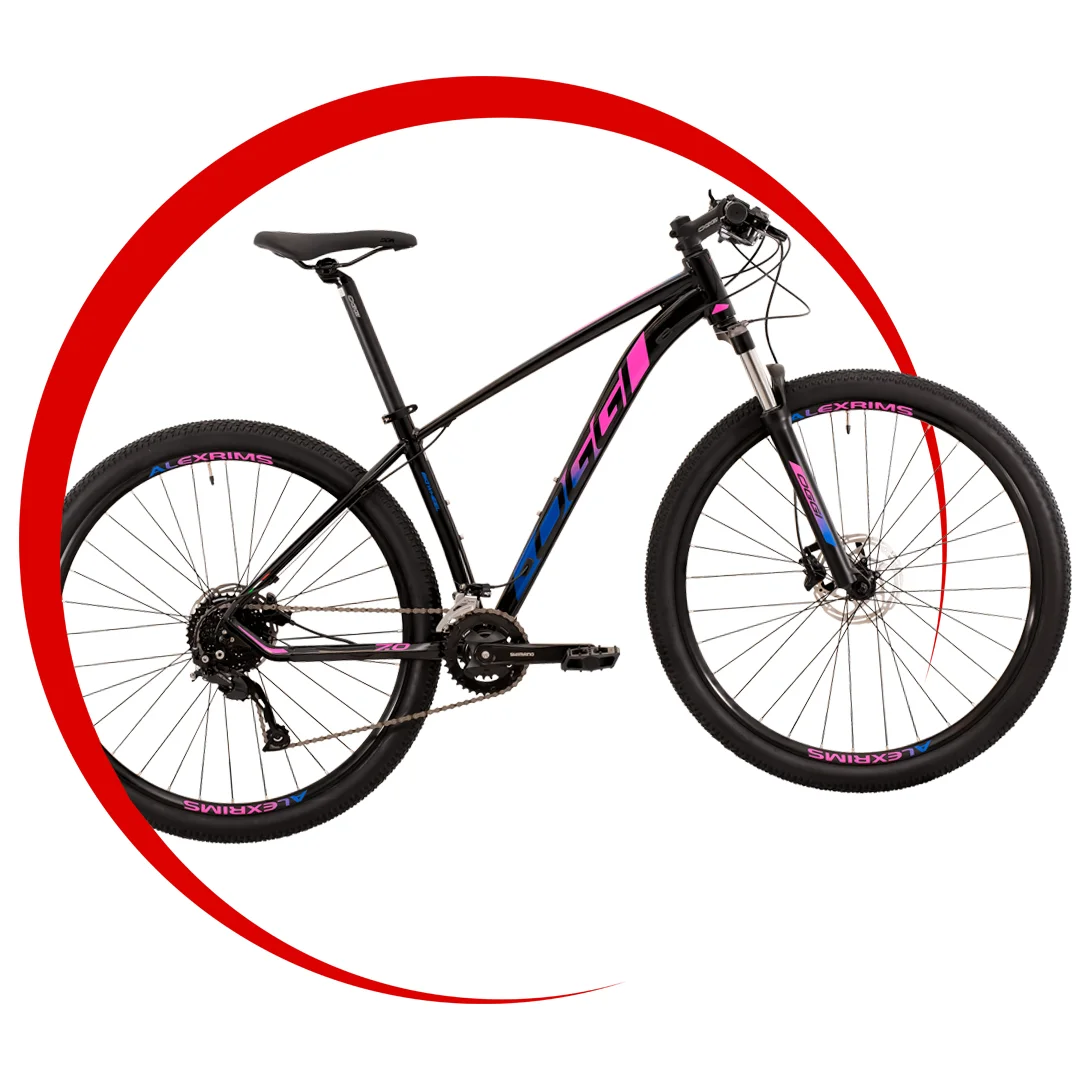 Oggi Big Wheel 7.0 Preto Azul e Pink - Dárien BIke Shop