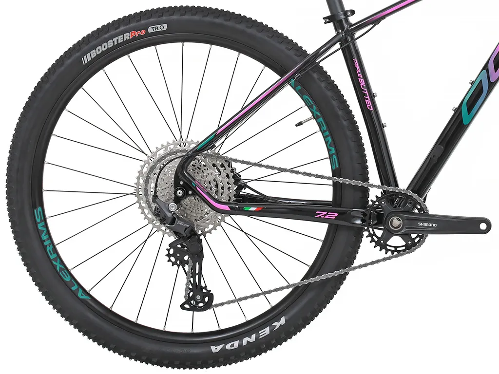 Bicicleta Oggi Big Wheel 7.2 (2022) Preto, Verde e Pink