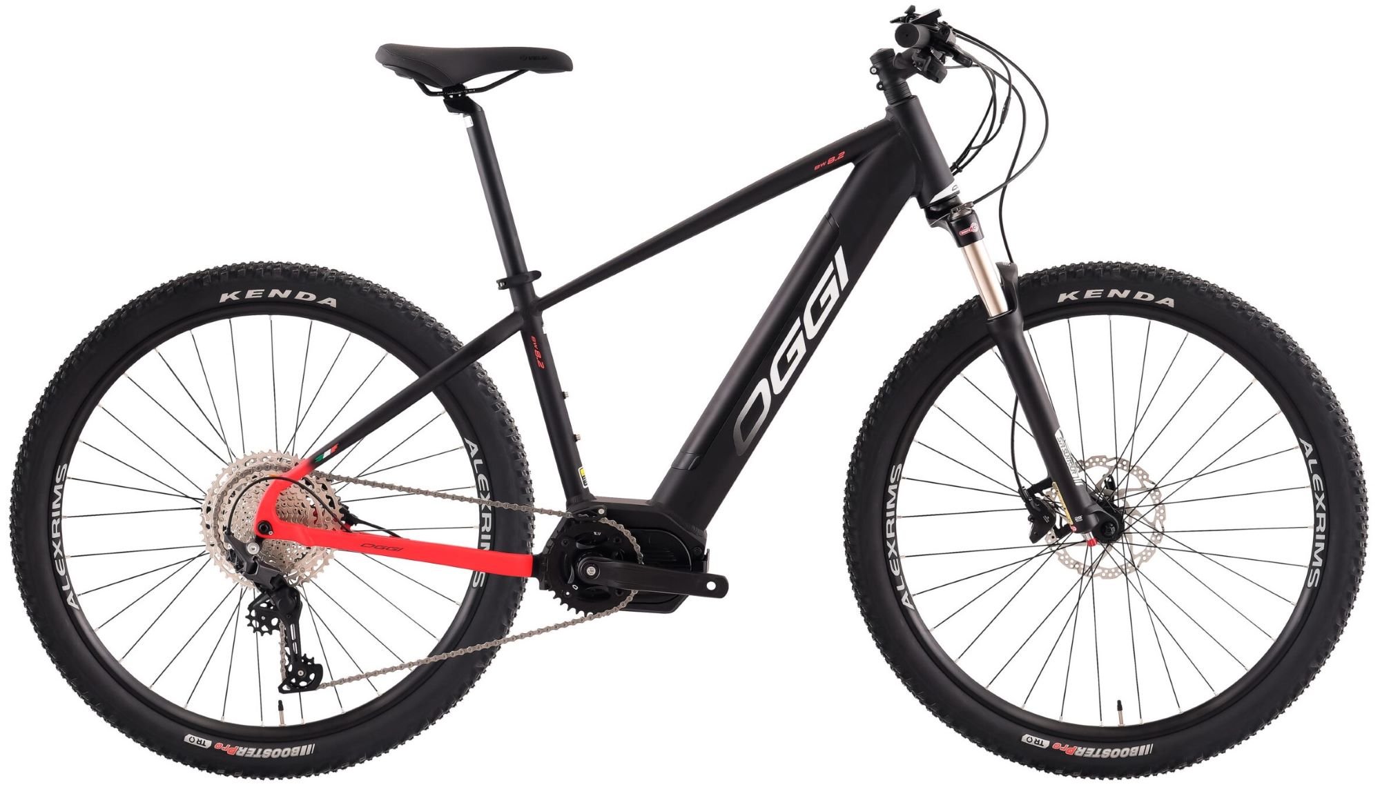 Bicicleta 29 Eletrica Oggi Big Wheel 8.2 (2024) Pret/Vermel