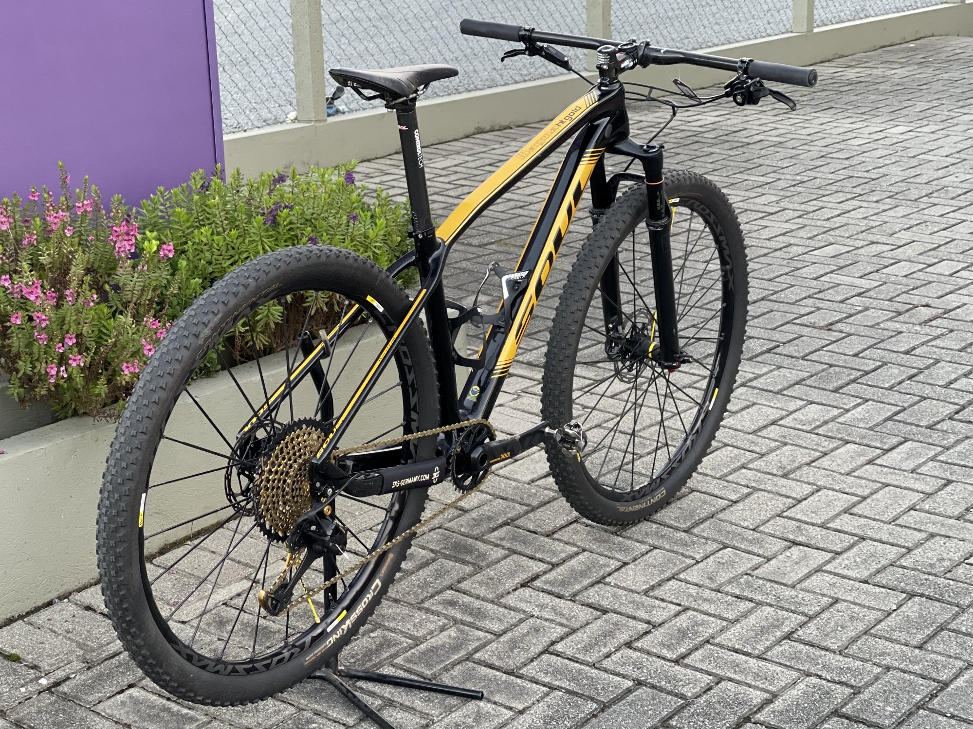 Bicicleta Seminova Aro 29 Soul Magma HT Gold 12V T17 Preto/D